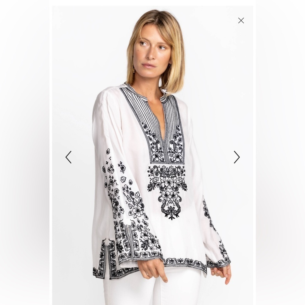NWT Johnny Was Natural Tempest Blouse XS